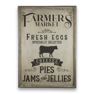 Farmers Market - Csontfehér, vintage vékony keretes tábla