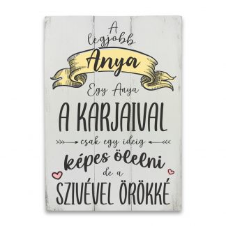 A legjobb anya – Vintage fehér deszkatábla