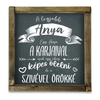 A legjobb anya – Fekete krétatábla, rusztikus kerettel