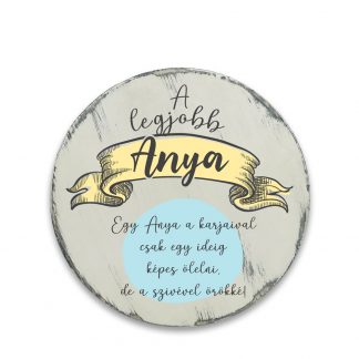 A legjobb anya – Vintage fehér körtábla