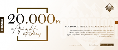 Goodwood Vintage Ajándékutalvány - 20.000 Ft