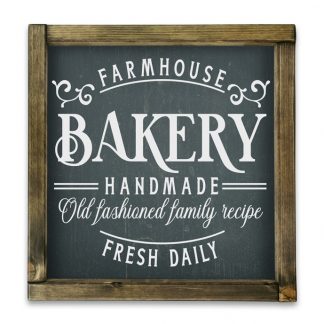 Farmhouse bakery  - Fekete krétatábla tölgy kerettel