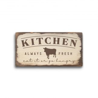 Kitchen always fresh - Antikolt fatábla Farmhouse grafikával