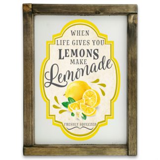 Lemonade - Fehér deszkatábla tölgy kerettel
