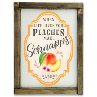 Schnapps - Fehér deszkatábla tölgy kerettel